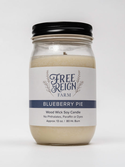 Blueberry Pie Wood Wick Candle