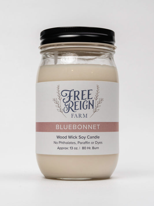 Bluebonnet Wood Wick Candle