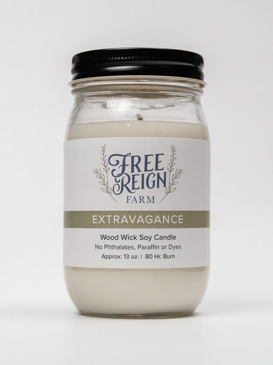 Extravagance Wood Wick Candle