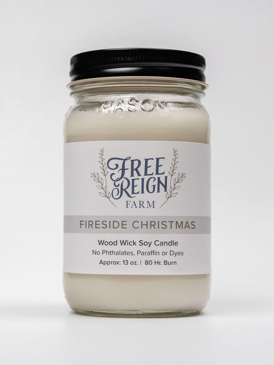 Fireside Christmas Wood Wick Candle