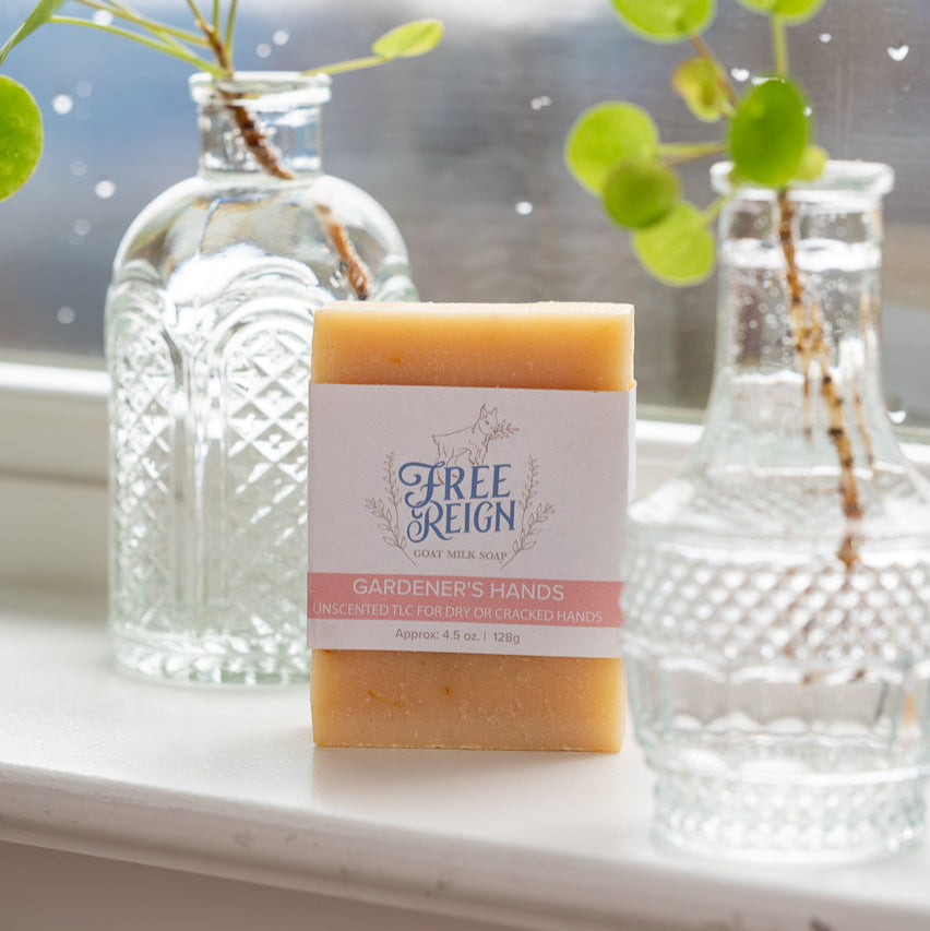 Gardener's Hands - Unscented TLC for Dry or Cracked Hands | Bar Soap