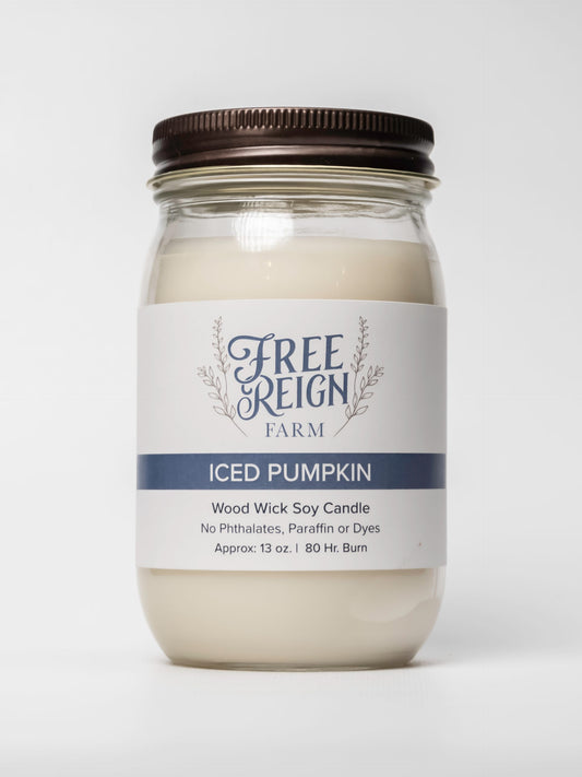 Iced Pumpkin Wood Wick Candle