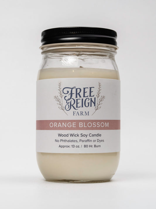 Orange Blossom Wood Wick Candle