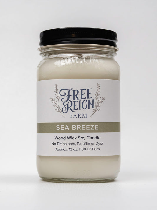 Sea Breeze Wood Wick Candle