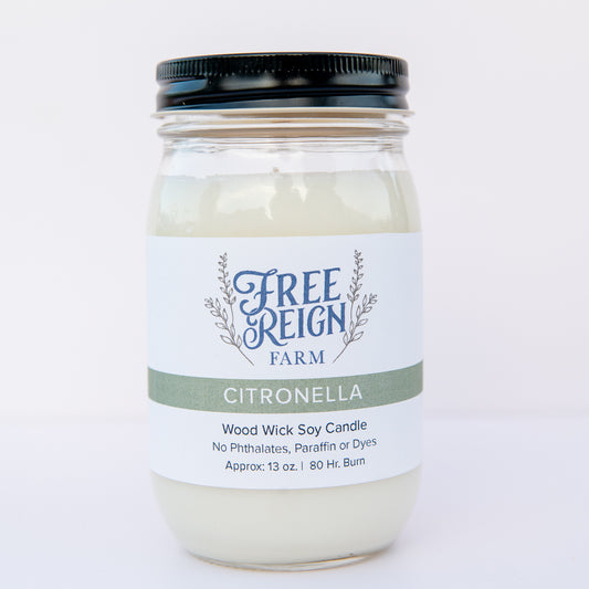 Citronella Wood Wick Candle