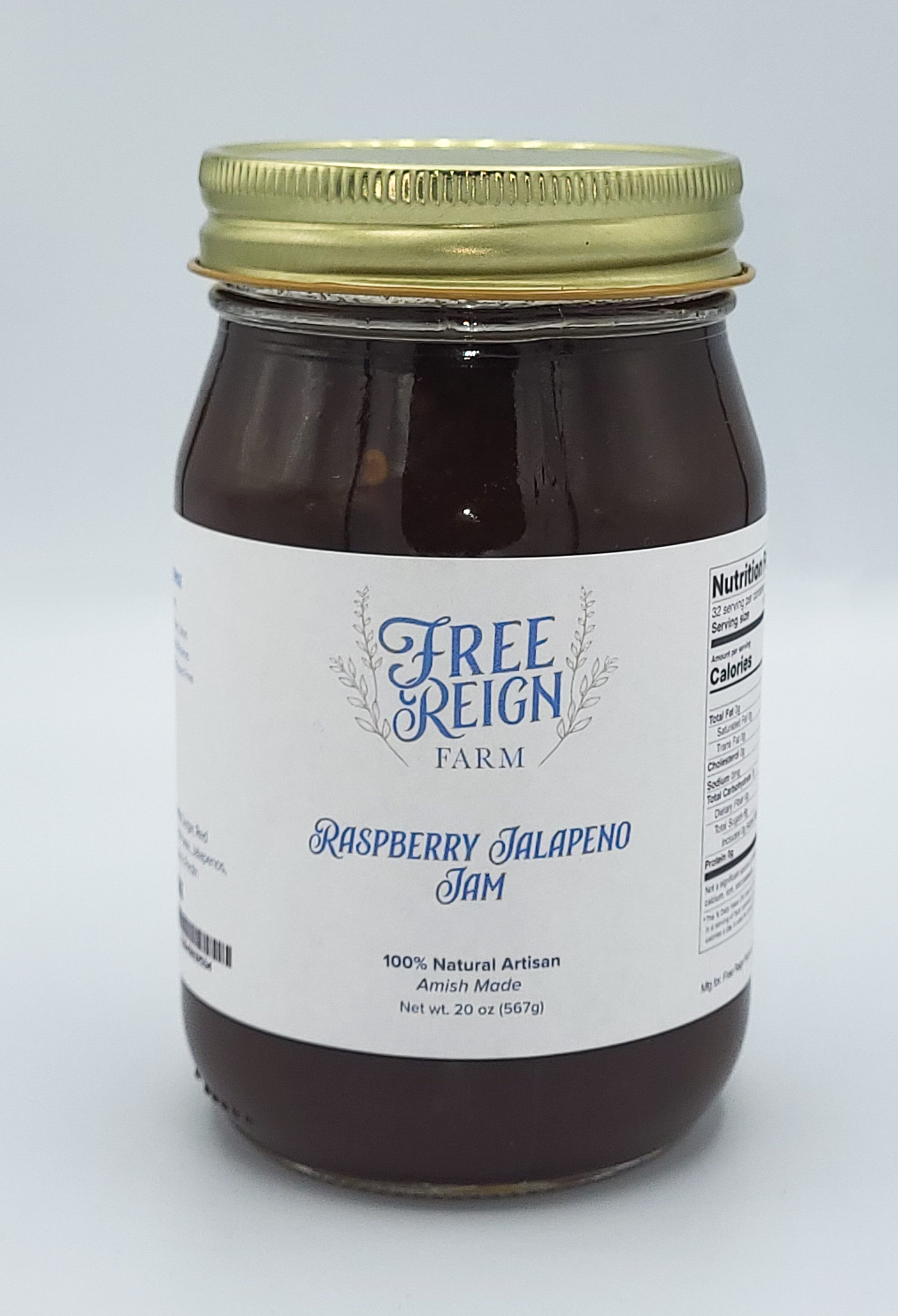Jalepno Raspberry Jam Label Raspberry Jalapeño | Jam – Free Reign Farm