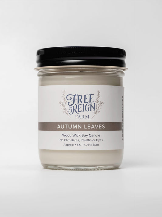 Autumn Leaves - Spicy Scent With Moderate Cinnamon Notes | Wood Wick Candle