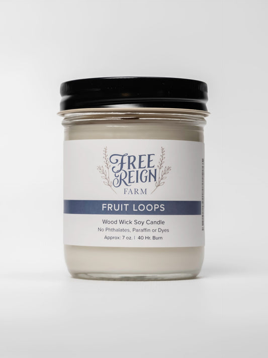 Fruit Loops - The Cereal Smells Fresh With Lemon Notes | Wood Wick Candle