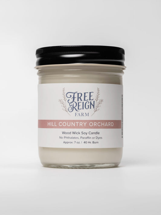 Hill Country Orchard - Fresh, Crisp Apple And Cinnamon | Wood Wick Candle