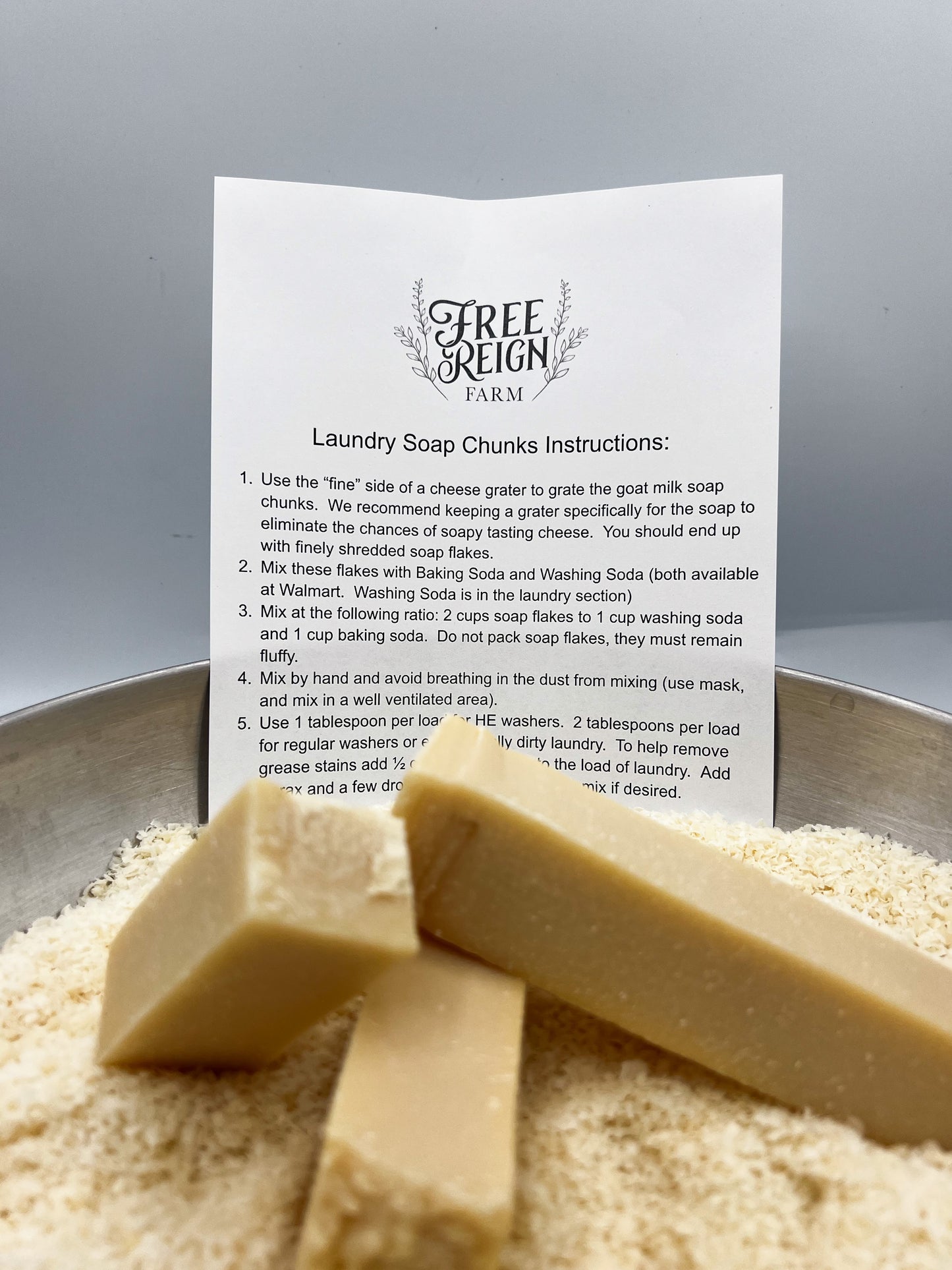 Goat Milk Laundry Soap Chunks - Unscented | Laundry Soap