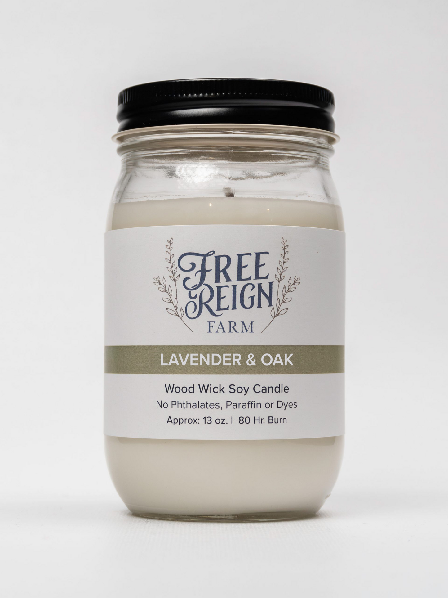 Lavender & Oak | Wood Wick Candle