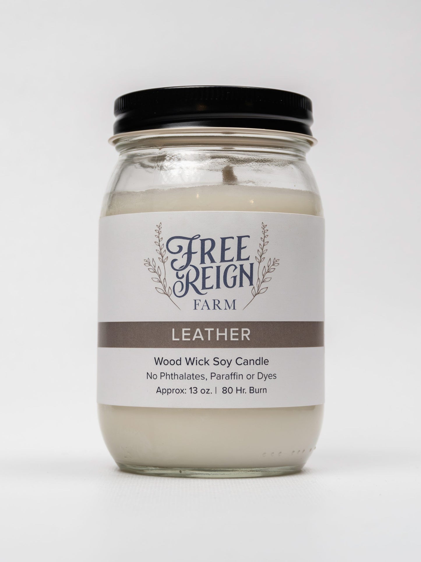 Leather - Earthy, Rustic, Nostalgic Fresh Leather | Wood Wick Candle