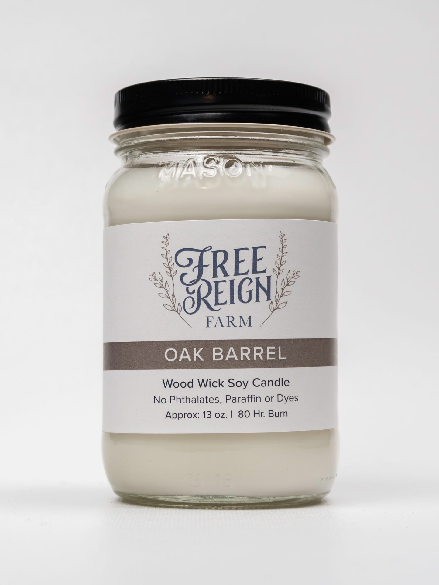 Oak Barrel - Whiskey & Oak, Rustic, Earthy, Grounding, Complex | Wood Wick Candle