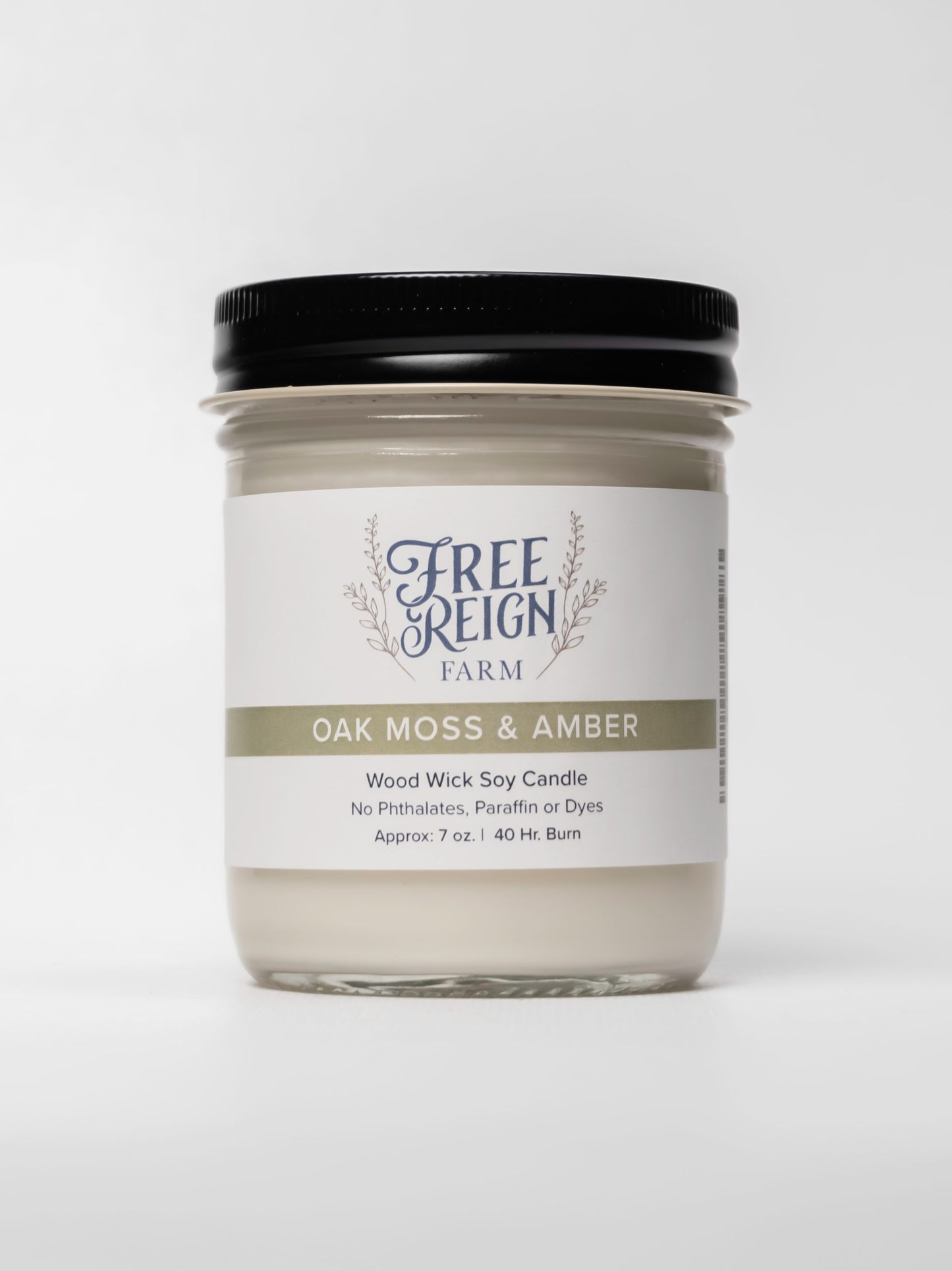 Oak Moss & Amber - Oak Moss With Warm Notes Of Amber | Wood Wick Candle