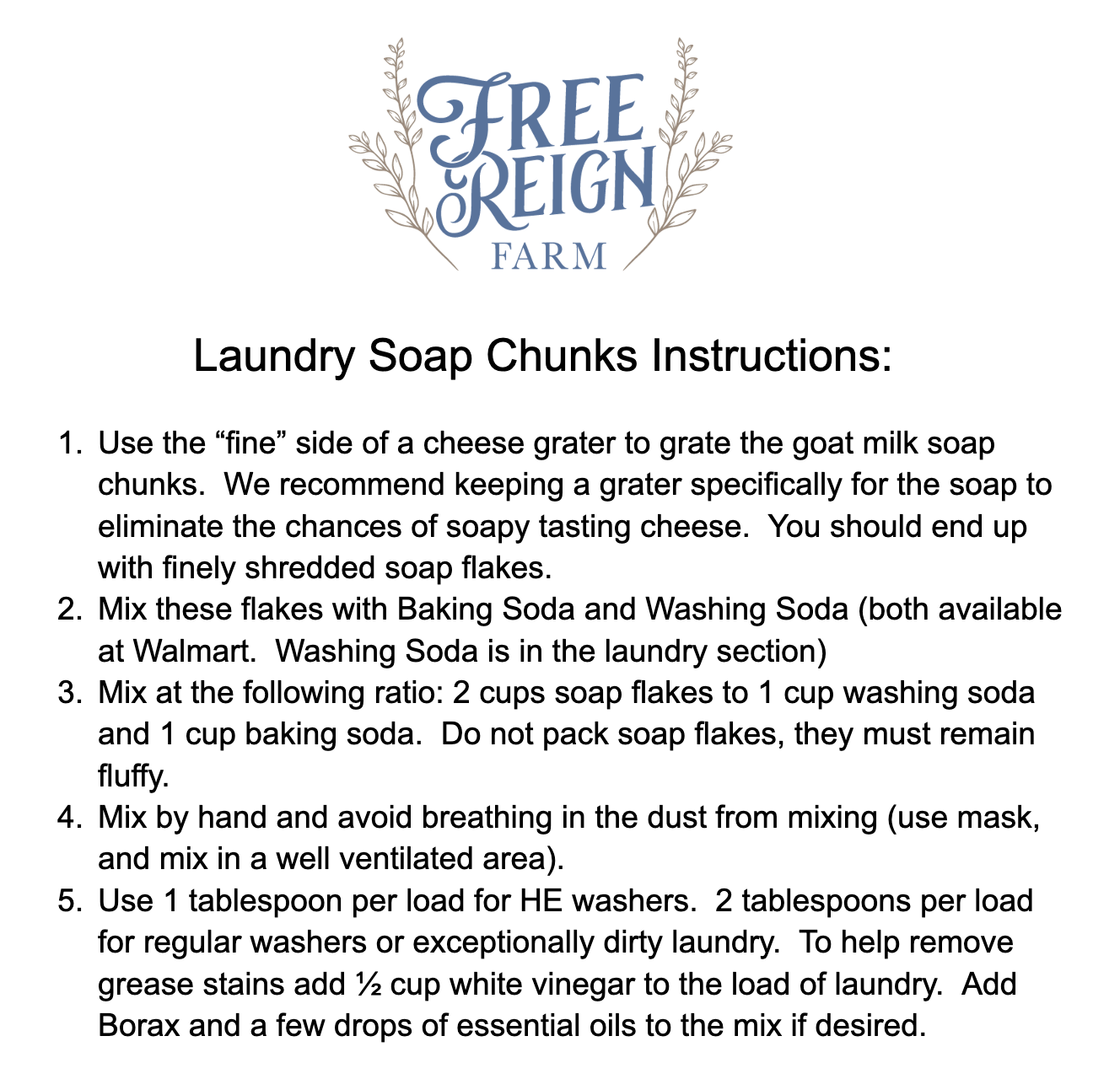 Goat Milk Laundry Soap Chunks - Unscented | Laundry Soap