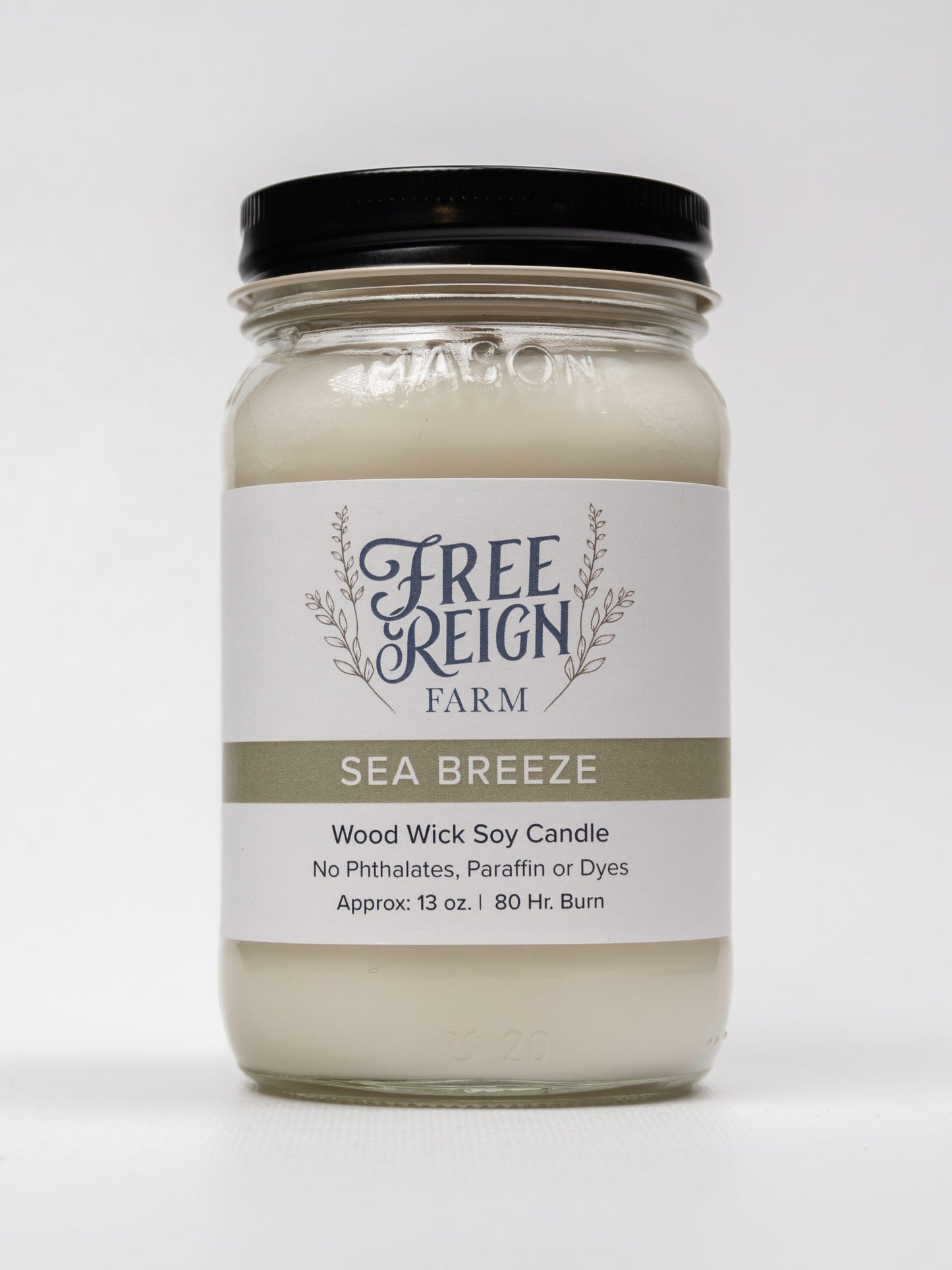 Sea Breeze - Combination Of Coconut And Vanilla | Wood Wick Candle