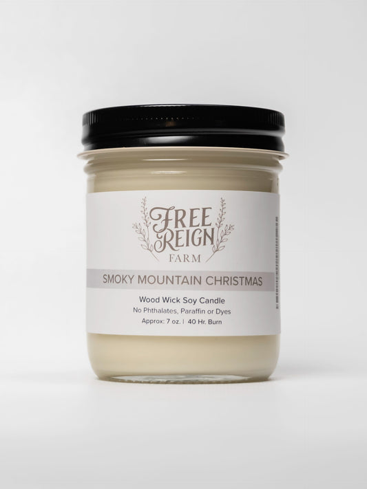 Smokey Mountain Christmas - Blend Of Evergreen, Woodsy Notes, And A Hint Of Smoke | Wood Wick Candle