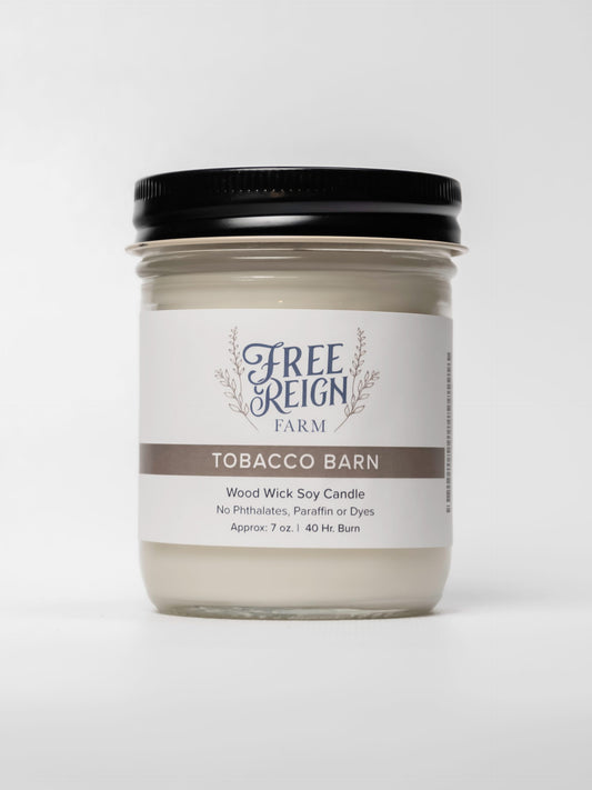 Tobacco Barn - Warm. Cozy. Vanilla, Tobacco, And Oak | Wood Wick Candle