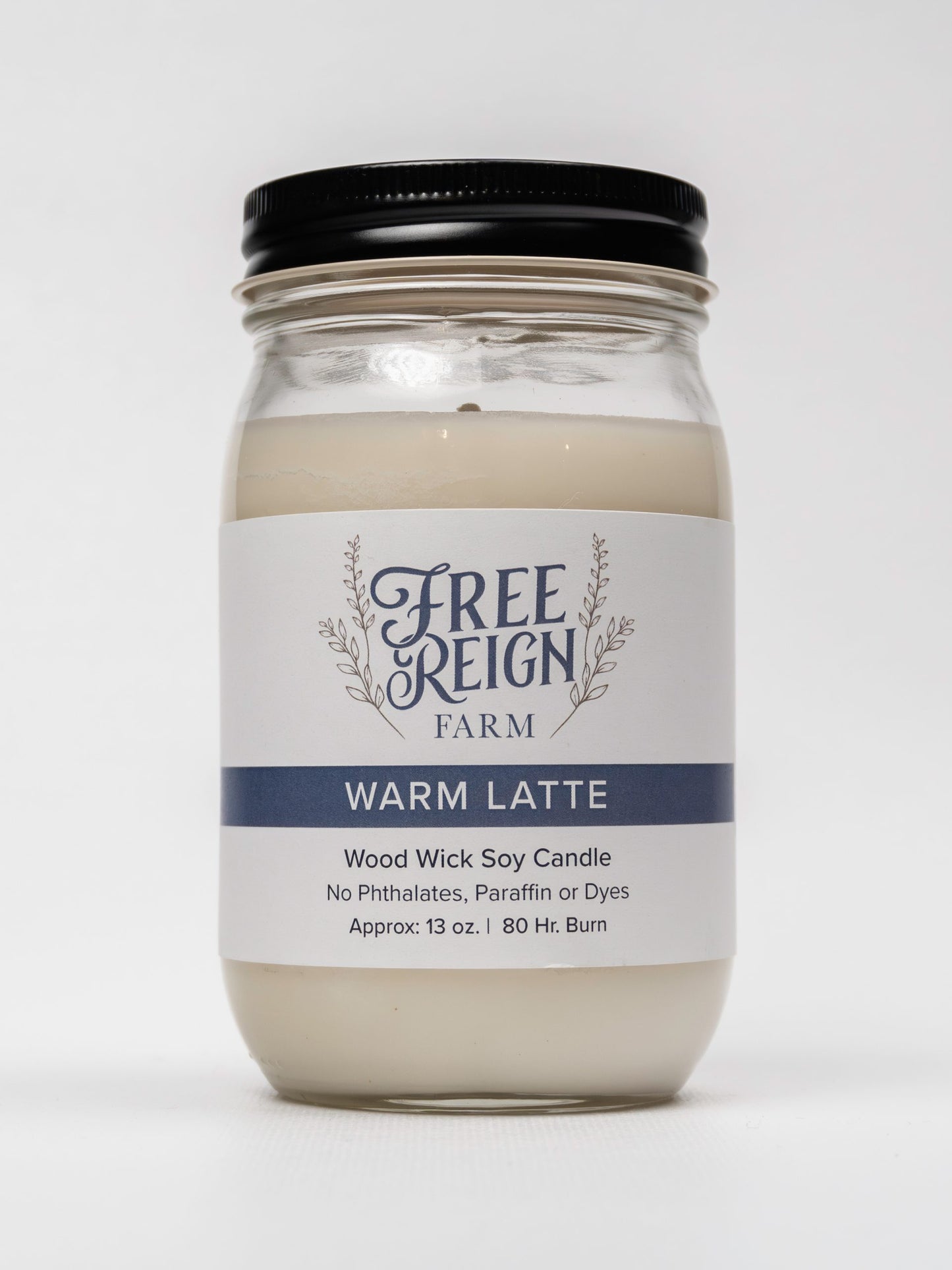 Warm Latte - Coffee, Sugar, Milk, Vanilla, Coziness In A Candle | Wood Wick Candle